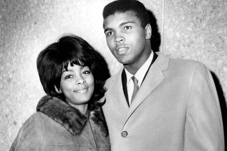 Image of Muhammad Ali with his first first wife Sonji Roi Clay